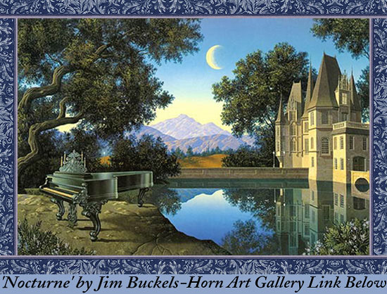 Castle and Piano art by Jim Buckels